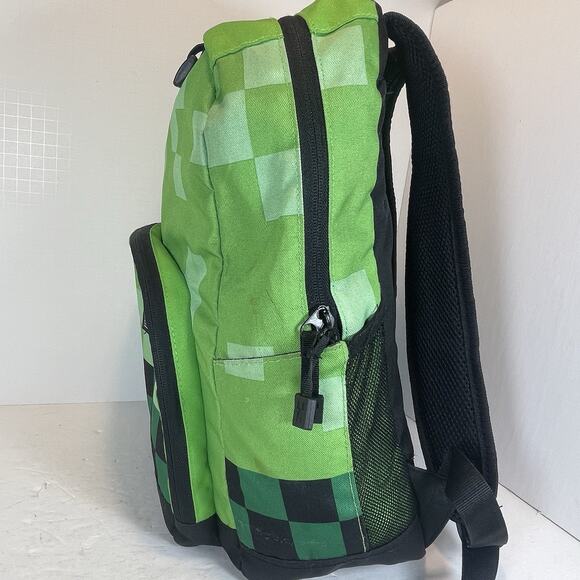 Minecraft Backpack Mojang JINX Green Black School Bag Kids Youth - Picture 4 of 9